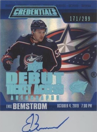 2019-20 Upper Deck Credentials - Emil Bemstrom #RTAA-BE