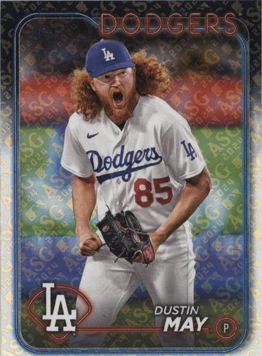 Dustin May RC 直筆サインカード Topps Bowman 2024 Topps Series 1 DUSTIN MAY Baseball Stars Autograph RED