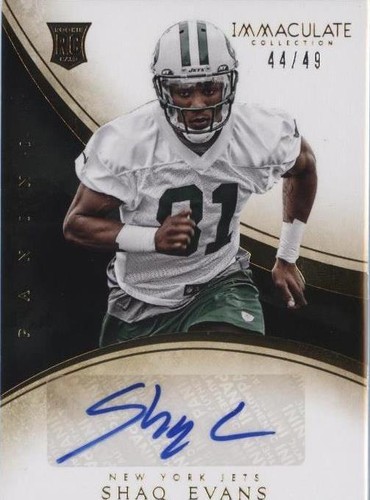 2014 Panini Immaculate Collection Shaquelle Evans #178