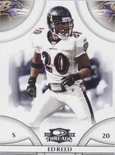 2008 Donruss Threads Ed Reed #98