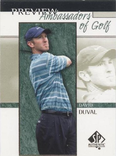 2001 SP Authentic Preview - David Duval #57