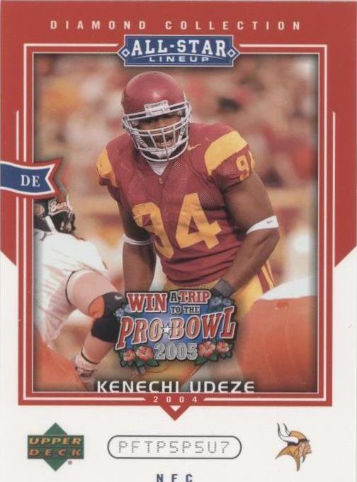 2004 Upper Deck Diamond Collection All-Star Lineup Kenechi Udeze #AS18
