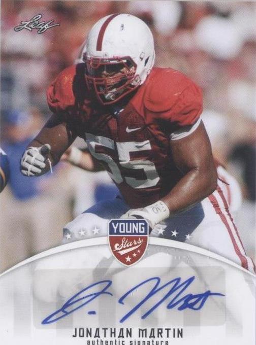 2012 Leaf Young Stars Jonathan Martin #JM1