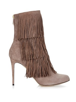 Paul Andrew Taos Taupe Suede Women's Ankle Boots N4491 Size 40 EU / 10 US