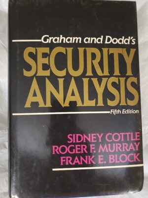 Graham & Dodd's Security Analysis 5th Edition (1988)