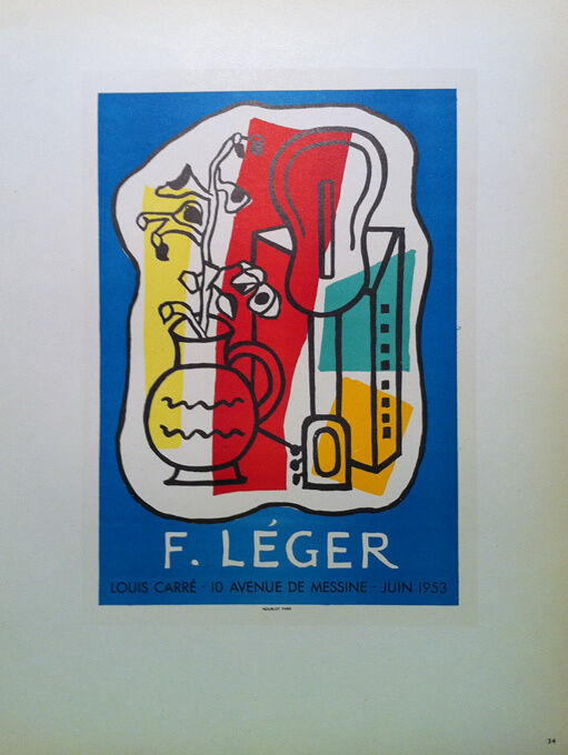 Fernand Leger - Mourlot Lithograph - Galerie Louis Carre - 1959