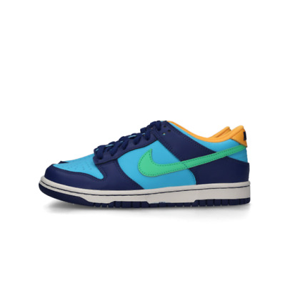Nike (GS)  Dunk Low Baltic Blue and Electric Algae Shoes  DV1693-401 #