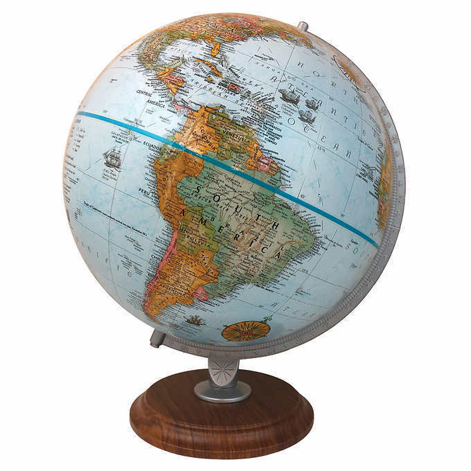 $70 Replogle Globes Raised Relief 12” Geographic Globe