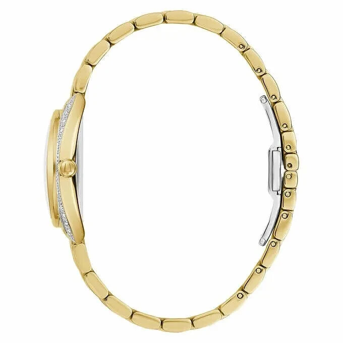 Pre-owned Bulova 98r298 Classic Diamond Stainless Steel Quartz Ladies Watch