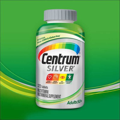 Centrum Silver Adults 50+ 325 Tablets Free international shipping