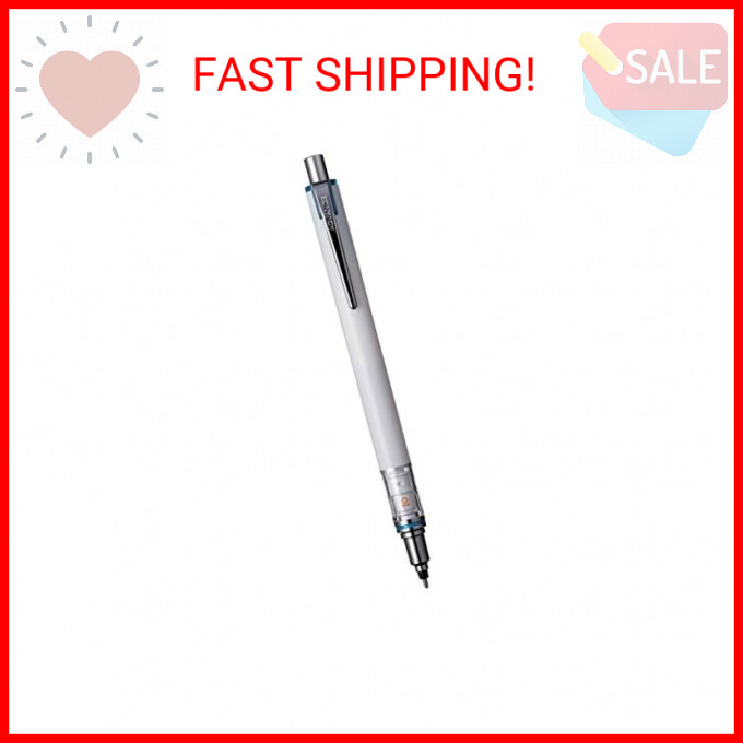 Auto Lead Rotating Mechanical Pencil, 0.5mm (White)