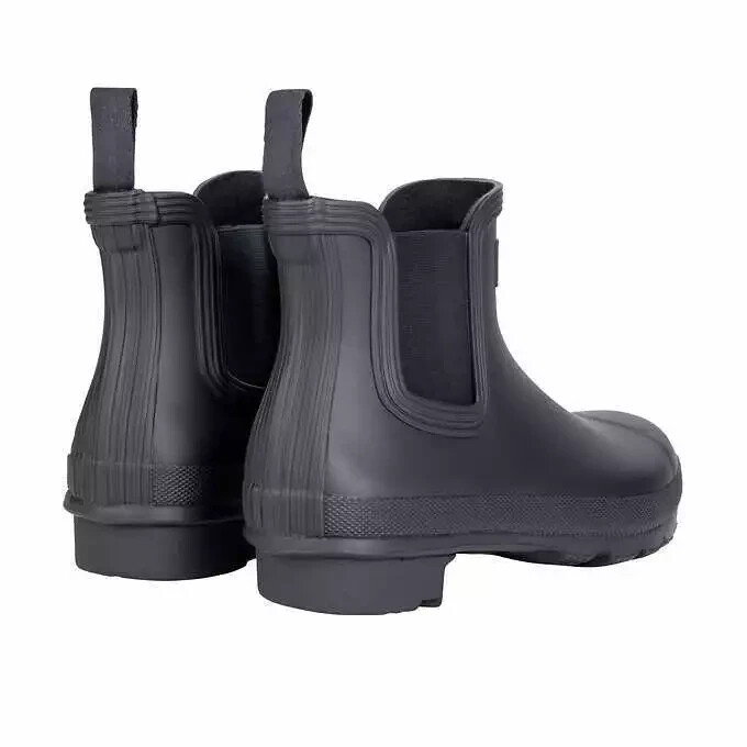 Hunter Ladies Original Chelsea Rain Boot, Black, New in Box