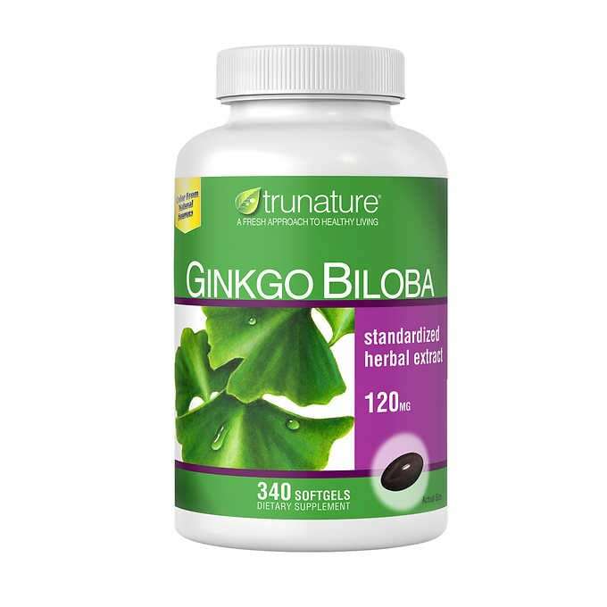 Trunature Ginkgo Biloba 120mg 340 Softgels Support Memory Exp  New