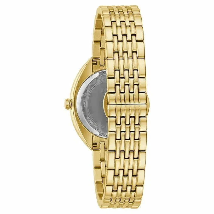 Pre-owned Bulova 98r298 Classic Diamond Stainless Steel Quartz Ladies Watch