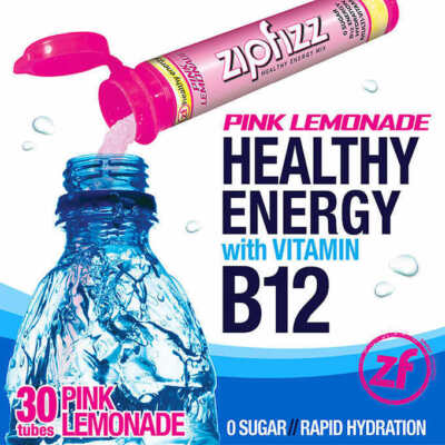 Zipfizz Multi-Vitamin Energy Hydration Drink Mix, 30 Tubes (PICK FLAVOR)