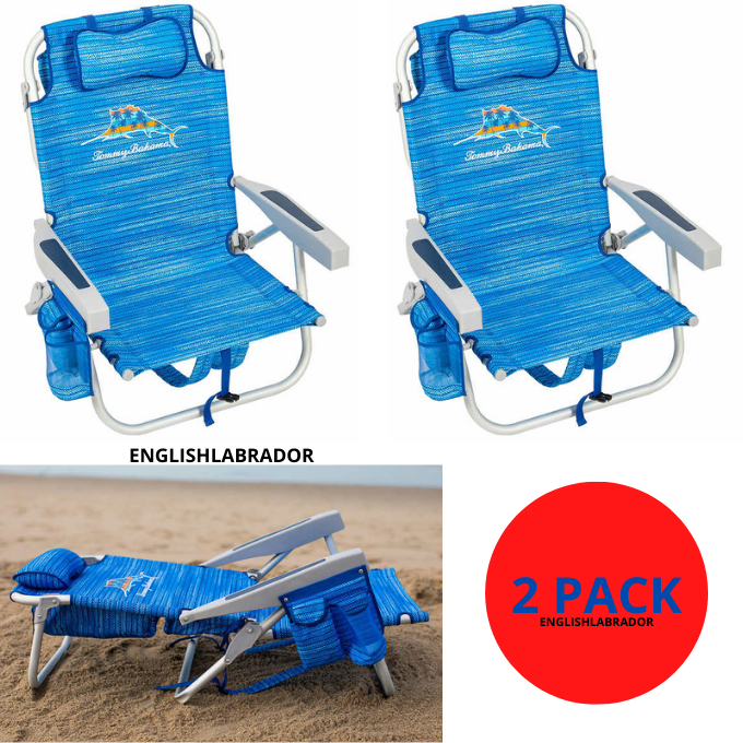 Lay Flat, Reclining, Adjustable, Storage, Blue