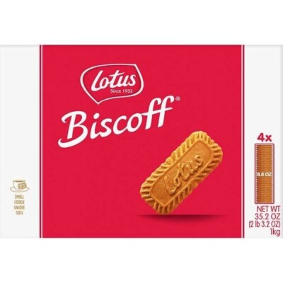 2 Boxes Lotus Biscoff Europe's Favorite Cookies 4 Packs per Box. 70.4oz