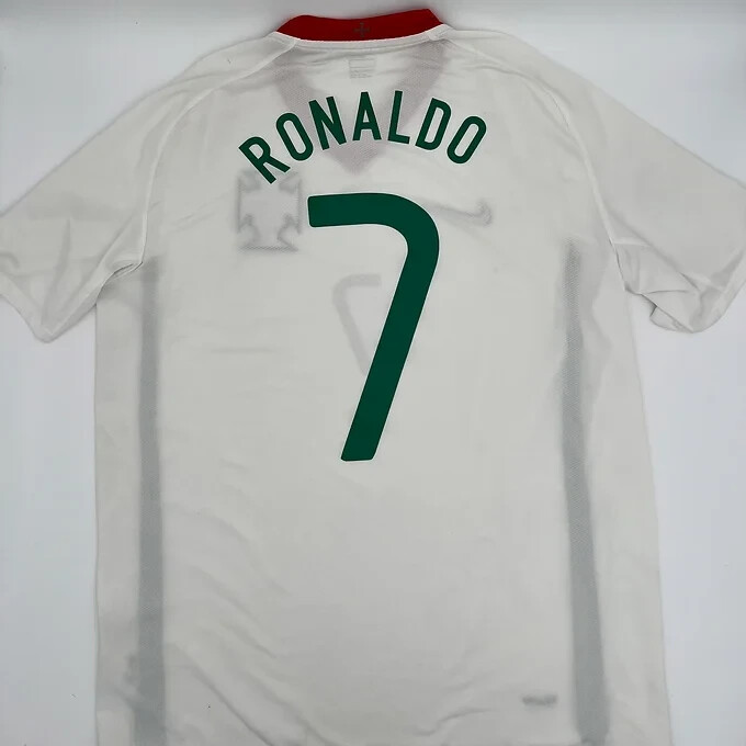 NIKE ポルトガル代表 C.RONALDO #17 2008 AWAY L 白 Cristiano Ronaldo Portugal 2008/2009 Away ORGINAL Nike
