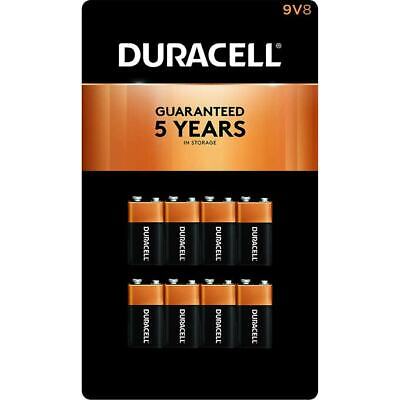Duracell Coppertop Alkaline Batteries, 9 Volt, 8 Count