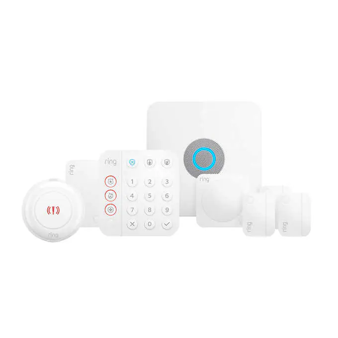 Ring Alarm 8 Piece Home Security Kit 2nd Generation Panic Button Motion Contact