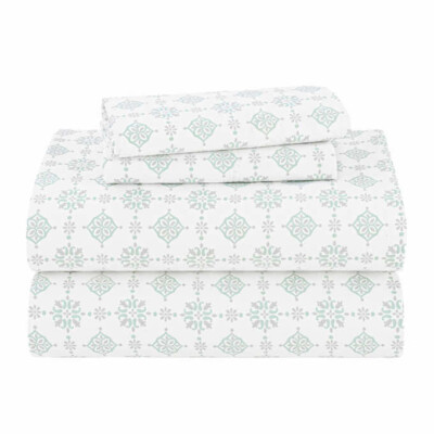 WelHome 320 Thread Count 4-piece Cotton-rich Sheet Set, King, Medallion
