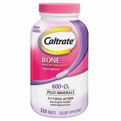 Caltrate Bone Health Advanced 600+D3 Plus Minerals 320 Tablets