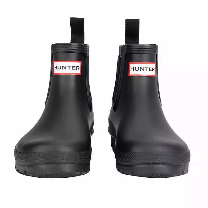 Hunter Ladies Original Chelsea Rain Boot, Black, New in Box
