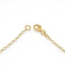Pre-owned Bestgoldshop 24" Twisted Triple Interlocking Love Cable Chain Necklace 14k Yellow Gold In Tan