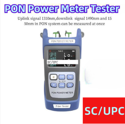 UPC Port PON Tester Fiber Optical Power Meter Digital Optic Cable Testing Tool 