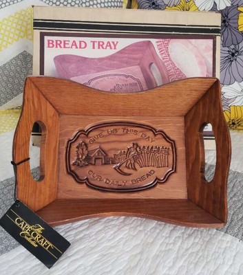 Cape Craftsmen Craft Solid Wood Carved Wood Tray Brand New Vintae Give Us This D