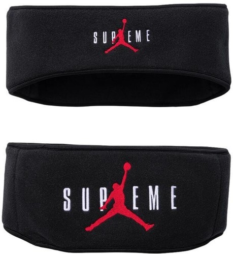 SUPREME®/JORDAN® HEADBAND Polartec Fleece Sweatband Ski Snowboard