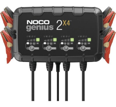 NEW NOCO Genius 2- and 4-Bank Battery Chargers 4-Bank Charger GENIUS2X4