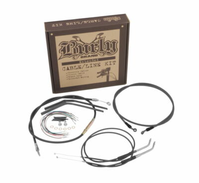 Burly Extended Cable/Brake Line Kit for Ape Handlebars 16'' Harley B30-1013 NOS