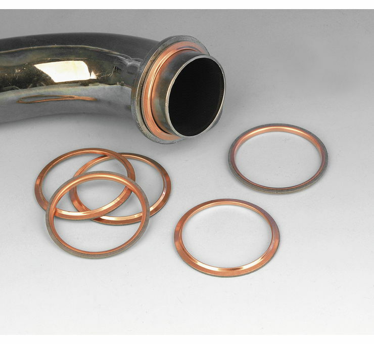 Copper Crush Ring Exhaust Port Gaskets PAIR SET Harley 1984