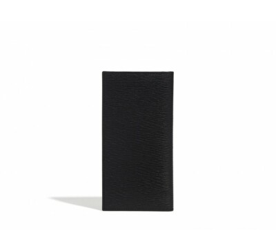 Pre-owned Ferragamo Salvatore  Men Revival Gancini Breast Pocket Wallet 66a071 686035 Black