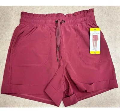 NWT DANSKIN Paperbag Shorts women s Size Small Cosmic Clay Pink