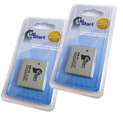 2x Battery for Canon Digital IXUS 65 Digital Camera (890mAh, 3.7V, Lithium-Ion)