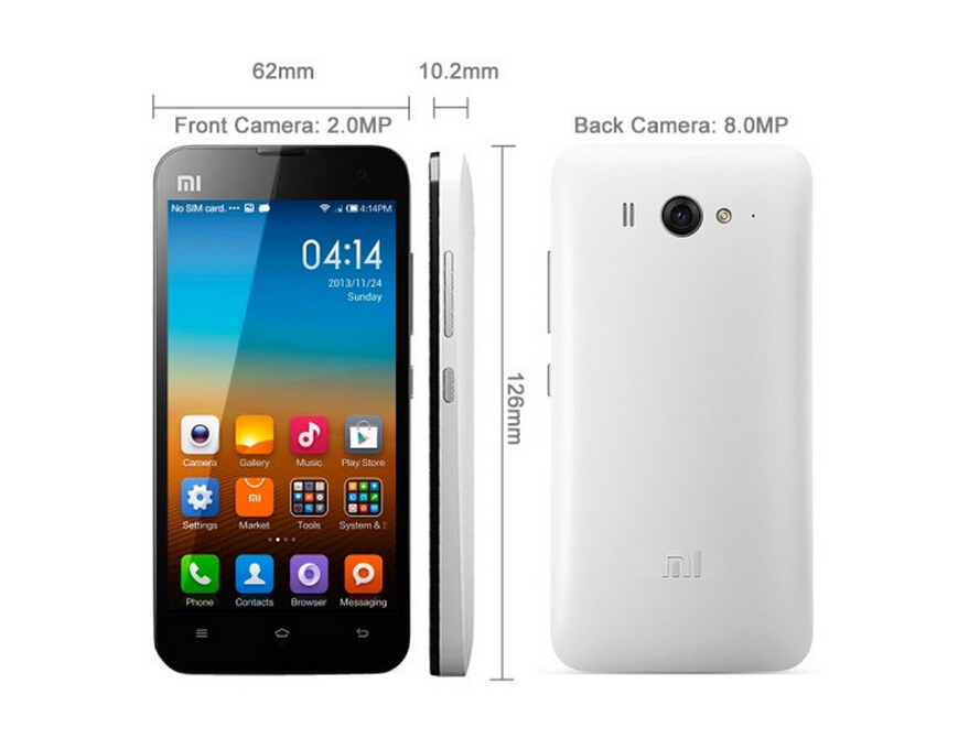 Xiaomi Mi2s 16GB/32GB ROM 4.3'' Screen Android Original 8MP