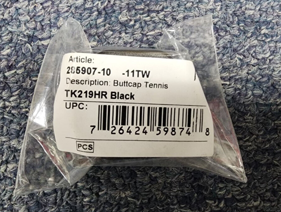 5G Head TK219HR Black 5g Weighted Tennis Racquet Butt Cap +