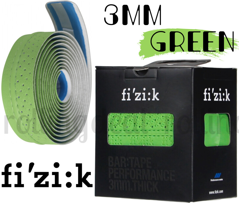 (Green) Genuine FIZIK Performance Classic 3mm Thick Bar Tape NIB
