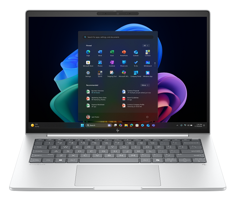 Elitebook 8 G1i 14-inch Touch AI Laptop, Intel U7-255U 16GB 512GB 5G Win 11 Pro