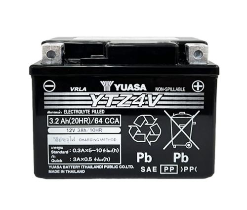 Yuasa YTZ4V Maintenance Free AGM For 12-Volt Battery