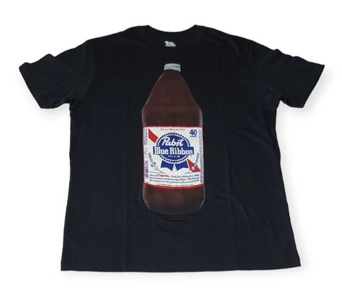 トップス 80s 90s Pabst Blue Ribbon S/S Tee BEER Pabst Blue Ribbon Mens Shirt Beer Graphic T-Shirt (Royal
