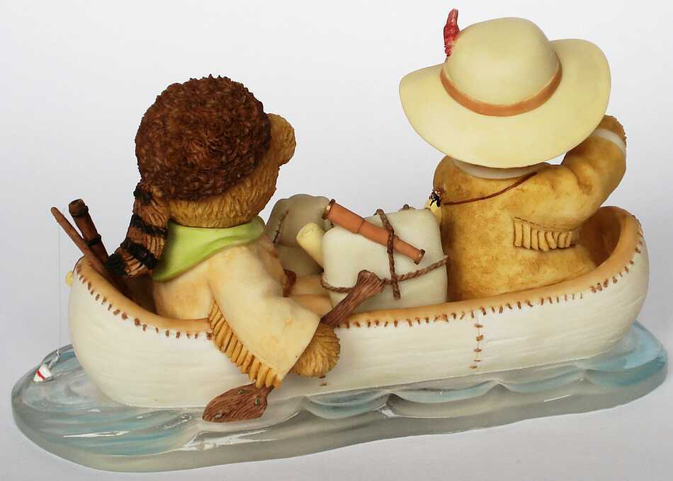 Cherished Teddies 114105 Lewis & Clark Canoe Limited Edition 2003