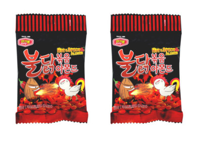 Korean Snack Murgerbon BULDAK BOKEUM ALMOND Hot and Spicy 30g x 2 Beer Side Dish