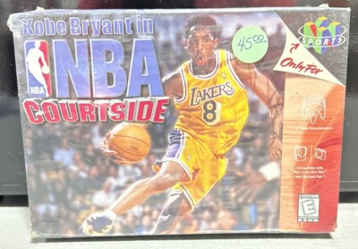 KOBE BRYANT in NBA COURTSIDE (Nintendo 64) - Sealed / NEW Minor Corner Tears