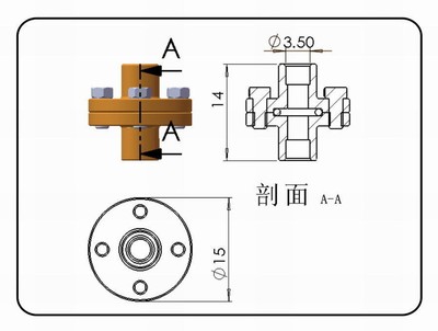 4X Flanges for steam model construction for soldering in steam and water pipes