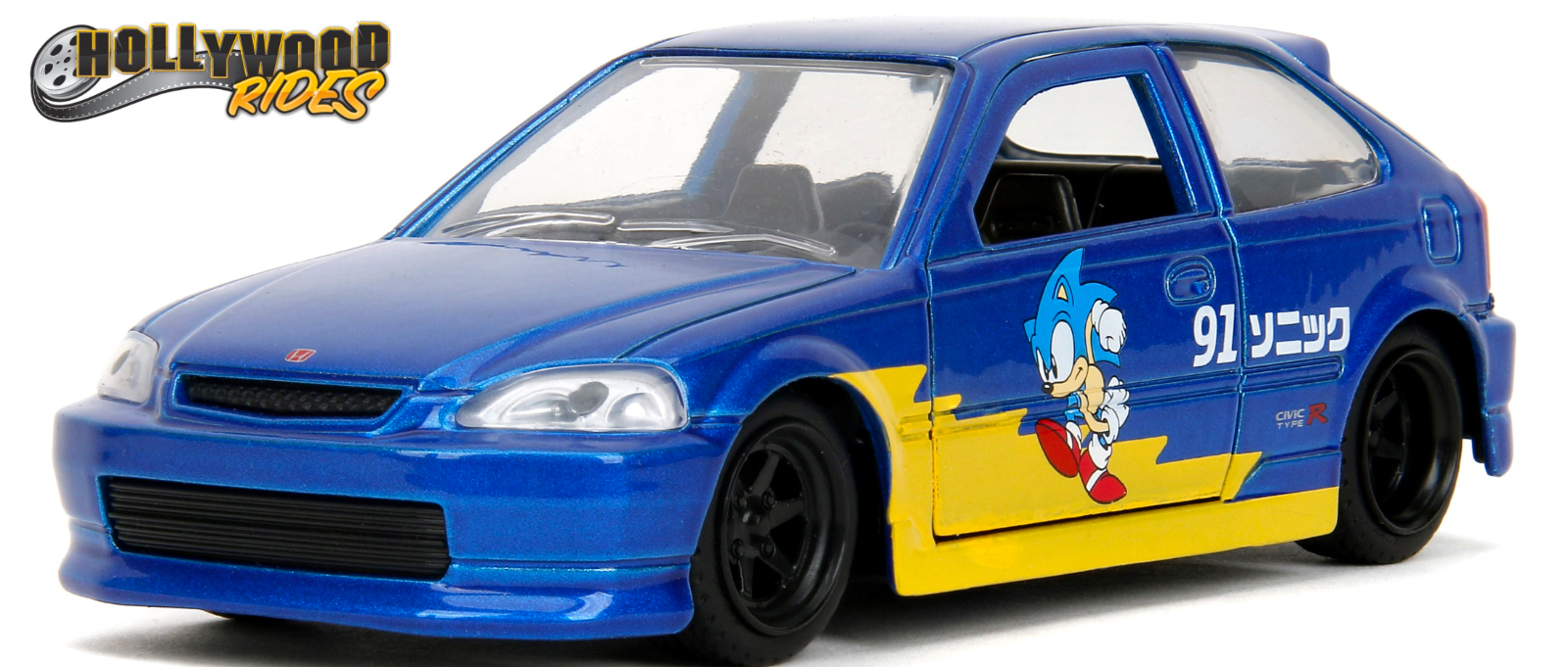 Jada 1/32 Scale 1997 Honda Civic Type-R With Sonic the