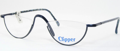 Vintage Clipper 9080 BP F E013 F743 BLUE UNIQUE EYEGLASSES 46-22-140mm France