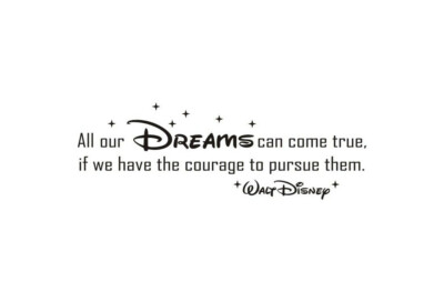 All Our Dreams Can Come True Walt Disney Wall Stickers Wall Quotes Uk 50ff のebay公認海外通販 セカイモン